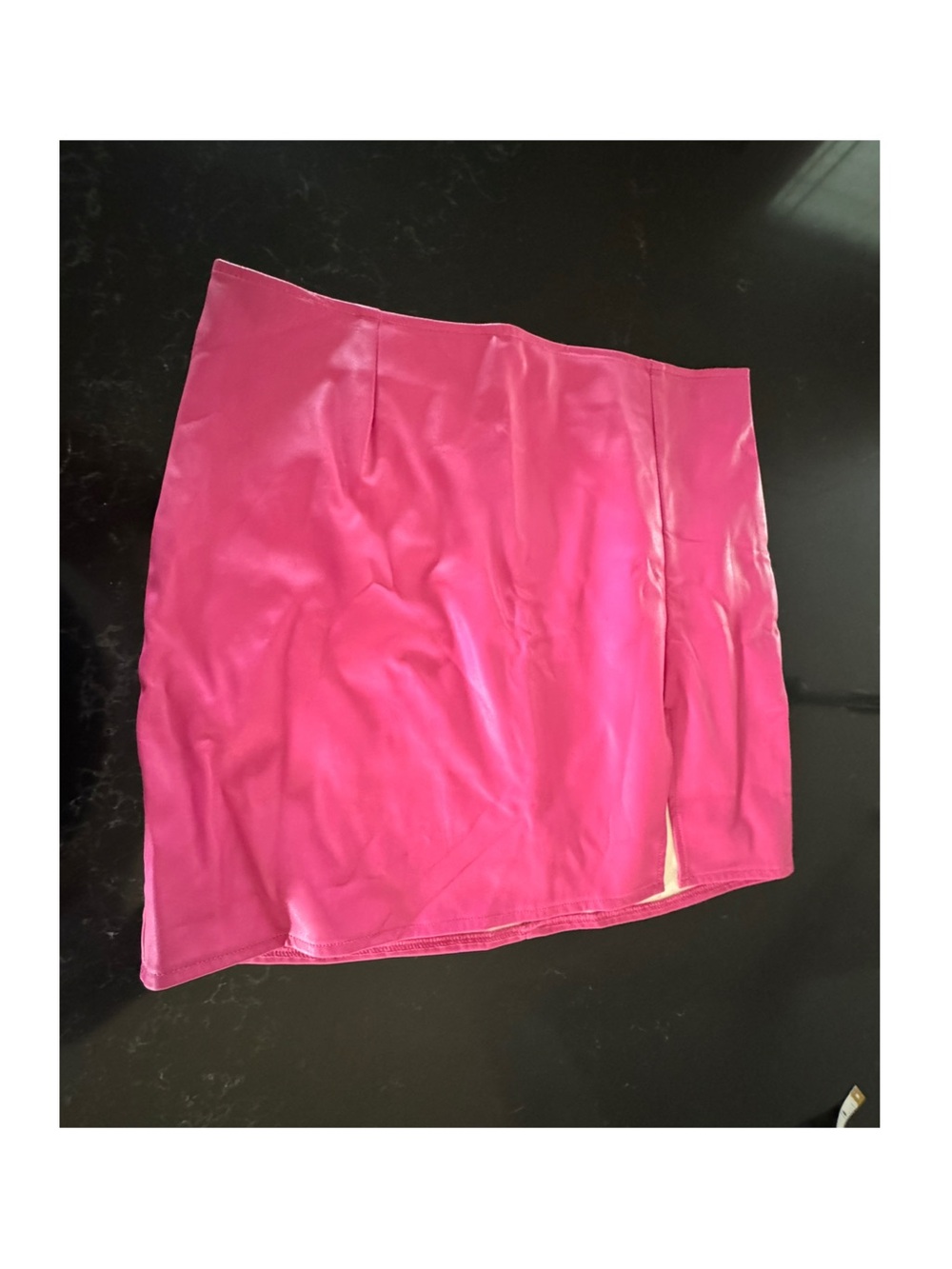 Windsor Pink Pleather Mini Skirt NWOT sz L